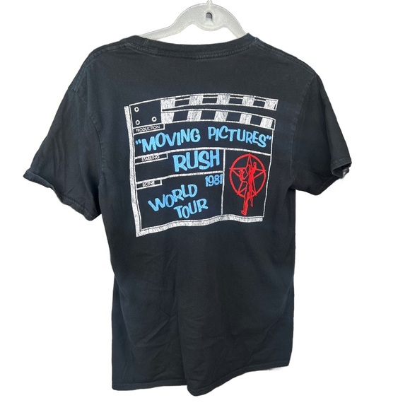 1981 Rush Moving Pictures Tour Vintage Tee Men’s Size M - Picture 3 of 4